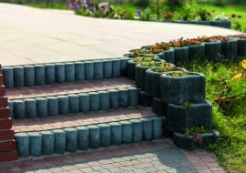 kostka brukowa, schodki w ogrodzie, ścieżki w ogrodzie