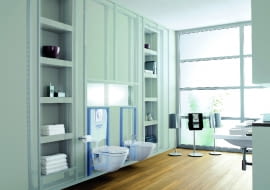 Stelaże podtynkowe do miski ustępowej mają wysokość 82-140 cm, szerokość 35-59 cm i głębokość 10-24 cm