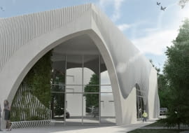 Budynek Miejsko-Gminnej Biblioteki Publicznej  w Bełżycach. Proj. GK-Atelier