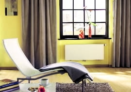 Grzejnik płytowy może mieć przednią płytę ryflowaną lub gładką