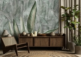 Tapeta Jungle Leafs Warm