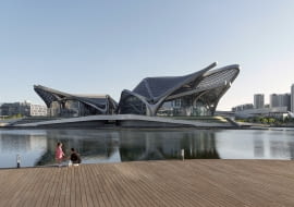 Zhuhai Jinwan Civic Art Centre. Proj. Zaha Hadid Architects