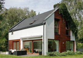 duże okna, projekty domów