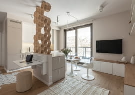 Minimalizm na 45 m kw. - projekt pracowni KODO