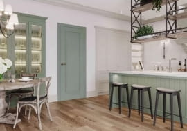 Kolor szałwiowy we wnętrzach