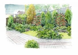 ogródek pod blokiem