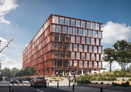 Biurowiec w Porcie Popowice we Wrocławiu. Proj. WXCA