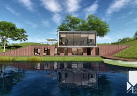 Fort X - Bateria Nadbrzeżna - koncepcja adaptacji zabudowań fortecznych na hotel