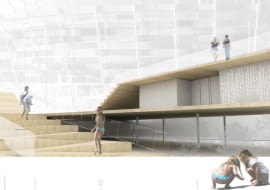 Wizualizacja zwycięskiego projektu z 2010 roku, Konkurs na projekt łazienki, Koło