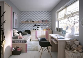 Roleta w pokoju młodzieżowym