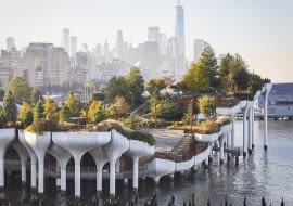Little Island - park na rzece Hudson. Proj. Heatherwick Studio