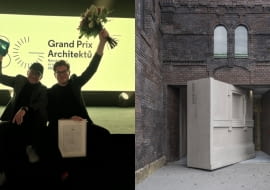 Z lewej: Gala Grand Prix Architektů; Z prawej: Galeria Sztuki Współczesnej PLATO