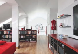 WNETRZA , PODDASZE , MIEJSCE DO PRACY ,STYLIZACJA AGNIESZKA OSAK-REJMERFOT. SYLWESTER REJMERPUBLIKACJA CZTERY KATY NR 9 (251) - 9 2012