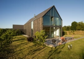 dom jednorodzinny, drewniana elewacja, domy zdjęcia, domy realizacje