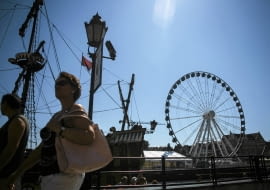 22.07.2014 Gdansk . Kolo , diabelski mlyn w Gdansku . fot. Lukasz Glowala / Agencja Gazeta