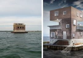 Rozbudowa budowli w zatoce Puckiej na cele mieszkalne - wizualizacja