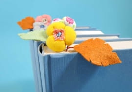 Kwiatowa zakładka od książek, zrób to sam, tutorial, diy