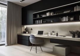 Designerskie miejsce do pracy