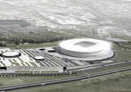 stadion, euro 2012, wrocław, lampion, jks architekci, projekt, centrum handlowe, urbanistyka