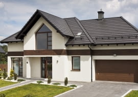 Dachówka ceramiczna Braas Turmalin, kolor antracytowy