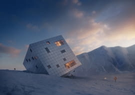 Schronisko w słowackich Tatrach - wizualizacja