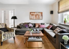 wnętrze, salon, kanapa, aranżacja salonu