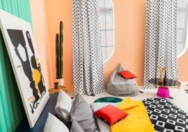 Kolor Peach Fuzz w aranżacji wnętrz