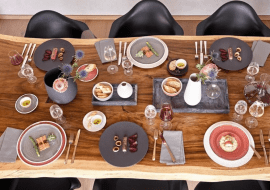 Villeroy & Boch Komplet 6 talerzy śniadaniowych „Manufacture Rock”, Ø 22, wys. 8 cm