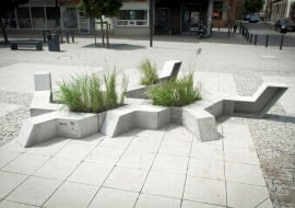 Ławki z betonu architektonicznego
