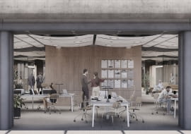 Wizualizacje wnętrz Agory po remoncie