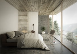 Sypialnia w stylu loftowym