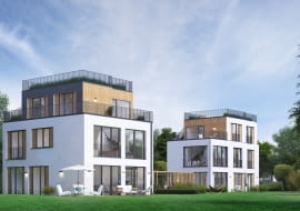 Kameralne Orłowo - widok na osiedle. Proj. MANIFEST ARCHITEKTURA Andrzej Marek.