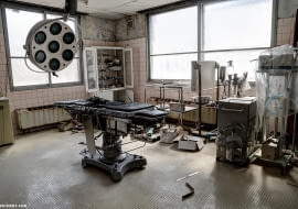 Opuszczony szpital na wyspie Hokkaido w Japonii