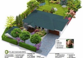 PLAN NASADZEŃ 1. brzoza pożyteczna, wrzosy, kostrzewa sina 2.sosna czarna 'Pyramidalis' 3.drzewa owocowe 4.porzeczki i agrest 5.świerk 'Hoopsii' 6.orzech włoski 7.jałowiec 'Stricta' 8.perukowiec podolski 'Royal Purple', berberys Thunberga 'Golden Rocket' 9. cis 'Fastigiata Aureomarginata' 10.surmia bignoniowa 11.żywotnik 'Brabant' 12.cis pośredni 'Wojtek' 13.świerk serbski, barwinek pospolity 14.glediczja trójcierniowa, winobluszcz pięciolistkowy 15.robinia 'Umbraculifera' 16.różanecznik 17.lawenda wąskolistna 18.klon palmowy 19.cis pospolity 'Fastigiata Aureomarginata' 20.magnolia 21.bukszpan wieczniezielony