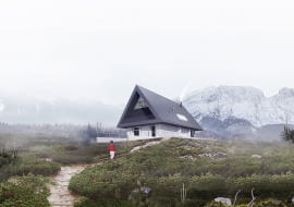 Dom z prywatnym Giewontem. Proj. BXBstudio