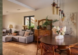 Eklektyczna metamorfoza wnętrz domu - projekt pracowni Hanna Pietras Architects