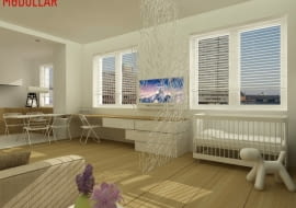 kawalerka, wnętrza, porady architekta, projekty mieszkań