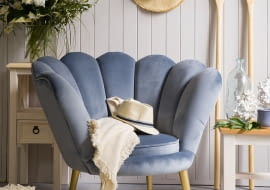 Fotel muszla - modny dodatek do aranżacji