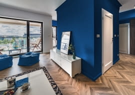 Niebieski kolor w aranżacji mieszkania