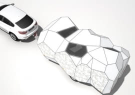 Pierwszym przykładem przyczepy, w której będziemy mieszkać w przyszłości jest Mehrzeller, którego autorami są Christian Freissling oraz Theresa Kalteis z Uniwersytetu w Graz w Austrii .