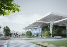 Nowy dworzec w Lublinie - pierwsza koncepcja