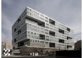 architektura, bloki, madryt, mvrdv, hiszpania, beton, budynek