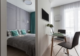 Mała sypialnia - pomysł na aranżację