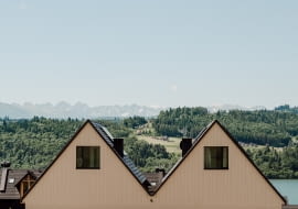 Panoramalake nad Jeziorem Czorsztyńskim. Proj. UCEES