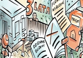 Zgodnie z literą prawa, prace budowlane można przerwac na okres trzech lat