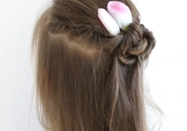 Najprostsza fryzura na komunię dla dziewczynki