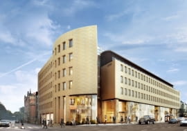 Wizualizacja biurowca Ethos przy pl. Trzech Krzyży