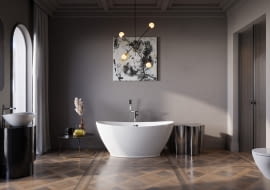 Wanna wolnostojąca, a wnętrzarskie trendy w Twojej łazience w 2025 roku