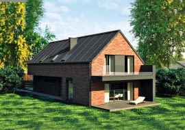 Dom na wąskiej działce.