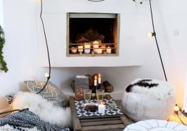 W WERSJI STONOWANEJ. We wnętrzach inspirowanych etno postawmy na dużą liczbę poduszek, pufów i nastrojowych lampionów.